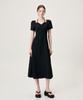 Etmont Heart Neck Strap Dress, Black
