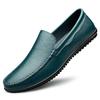 Fashion Non-Slip Lightweight Men Business Shoes Slip-On Comfortable Flat Men's Genuine Leather Loafers Casual Breathable Soft Sole Shoes