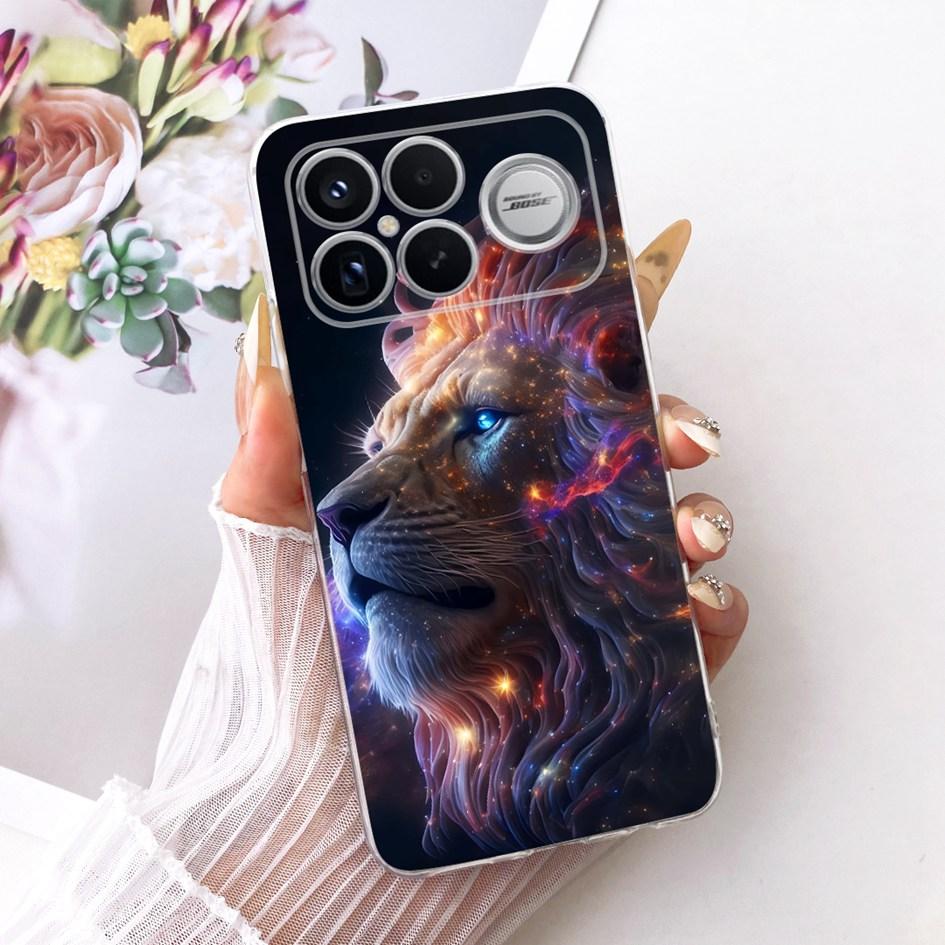 For Xiaomi POCO F8 Ultra Case Luxury Dragon Cartoon Transparent TPU Protection Cover For Poco F8 Pro Ultra PocoF8 Pro Soft Funda