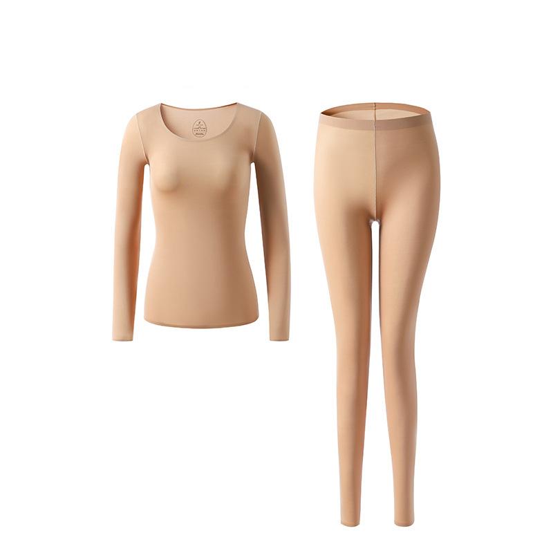 

Элегантные комплекты нижнего белья женские легкие топы эластичные теплые леггинсы брюки женские костюмы 2024 осень зима женские наряды one size