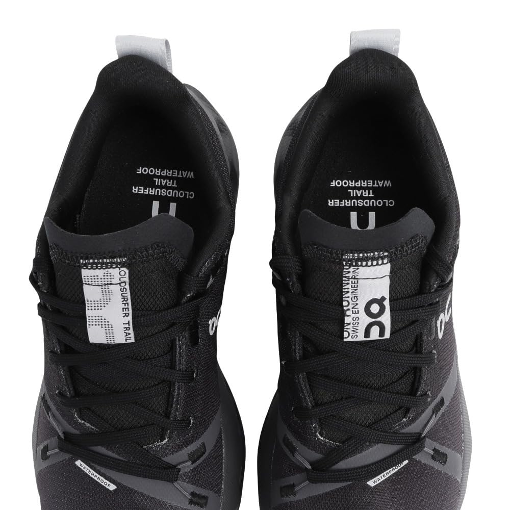 On Cloudsurfer Trail WP Black Eclipse Running Size cm Women's Shoes, 23.5