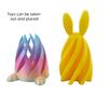 3D Printed Easter Bunny Spiral Cone, Decompression and Push Music Trend Gaming Artifact
