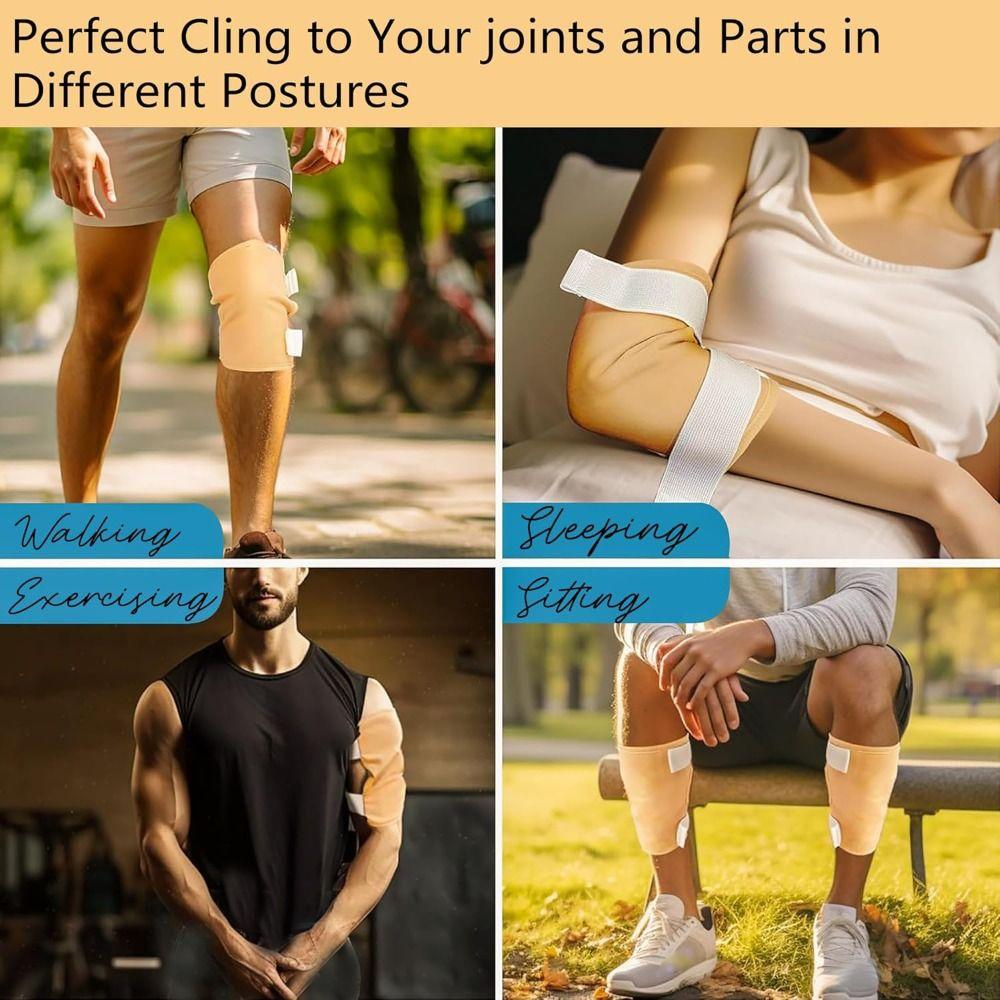 Soft Castor Oil Pack Wrap Flannel Castor Anti-Slip Castor Oil Compress Pads Wraps Reusable Washable Castor Oil Wraps