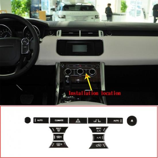 Autocolante Aliaj Butoane Aer Condiționat Ornament Pentru Range Rover Sport Vogue 2014-2017