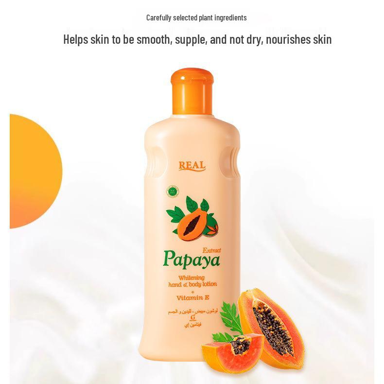 

Papaya Lotion 300ml - Moisturizing Skin Care Papaya White Bottle