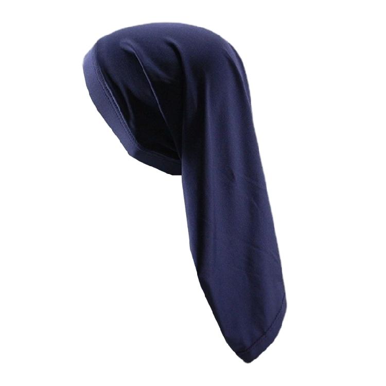 Dreadlock Cap Solid Color Durag Breathable Lining Bandana Turban Hat for Casual Wear