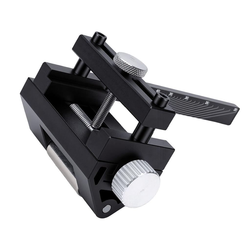 Honing Guide Tool Aluminum Alloy Versatile Angle Adjustment Woodworking Sharpener Jig for Easy Chisel Sharpening Black