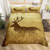 Deer Elk Duvet Cover King Queen Farm Deer Forest Comforter Cover Moose Wildlife Animal Bedding Set Camping Hunting Quilt Cover