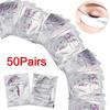 Lot de 50 paires de coussinets d'extension de cils professionnels non pelucheux, patchs pour les yeux, outil de beauté