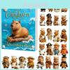 Christmas Capybara Advent Calendar Blind Box With Acrylic Figurines For Festive Decorations