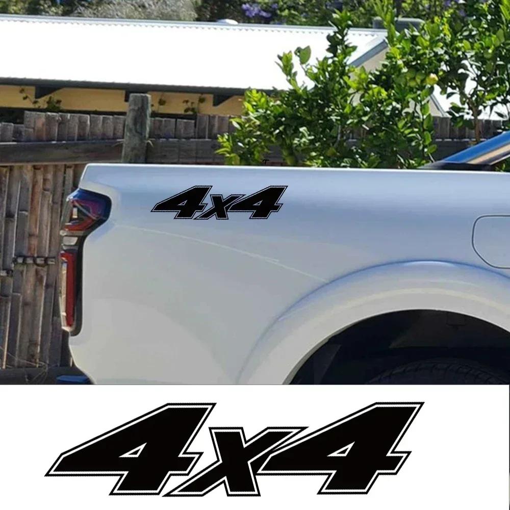 Bilklistermärke 2 st dörrsida dekal pickup bakdörr dekoration 4x4 vinylmembranöverdrag PVC vattentät och solskydd