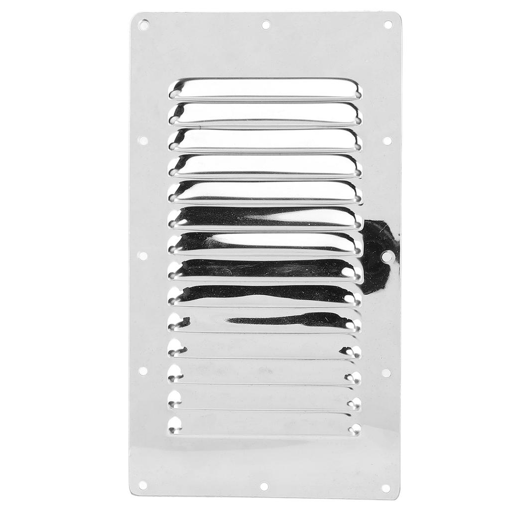 Boat Louvered Vent Rustproof 304 Stainless Steel Marine Ventilation Grille Cover with Screws for Yachts RV