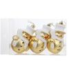 Hand-Painted Flat Candy Christmas Tree Ornament Set