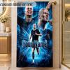 Beach TowelErling Haaland Custom Name Text Personalized Soft Towel for Beach Pool Indoor Home Decor Gift