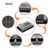 1Pc Universal 12-Way Blade Fuse Box Block Holder Indicator Led For Auto Car Boat