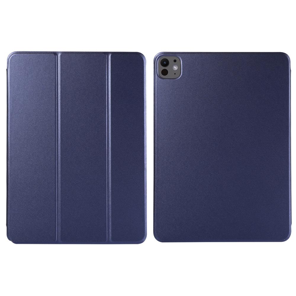 For iPad Pro 11 (2025)/11 (2024) Case PU Leather Tri-Fold Stand Magnetic Closing Tablet Cover