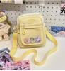 2025 autumn new transparent messenger bag casual simple student fashion pain bag bag personalized mobile phone bag