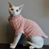 Neuer Sphynx-Katzenpullover Zweibeiniges Weiches Babyhemd für haarlosse Katze Winter Warm Einfarbig Cornish Pullover Haustier Kätzchen Kleidung
