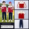 Children's Windbreaker Uniform: 3-Piece Set for Primary School - Detachable for Spring, Autumn, and Winter Wear.