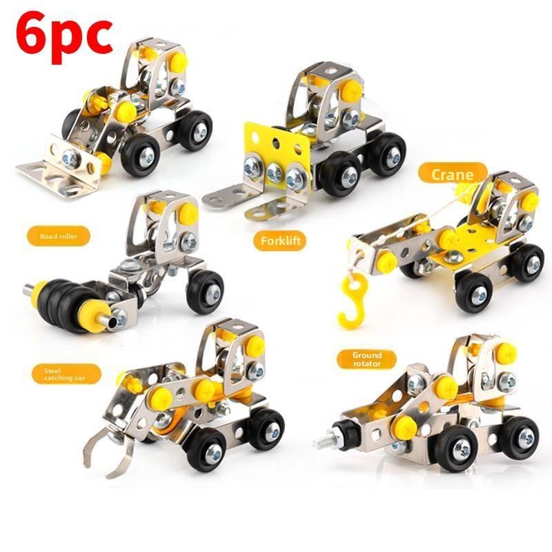 Childrens Diy Metal Assembly Kit With Offroad Motorcycle Model For Educational Play
