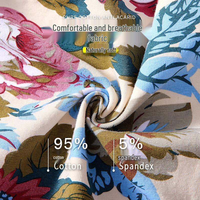 LANGSHA Men's Combed Cotton Antibacterial Breathable Boxer Briefs