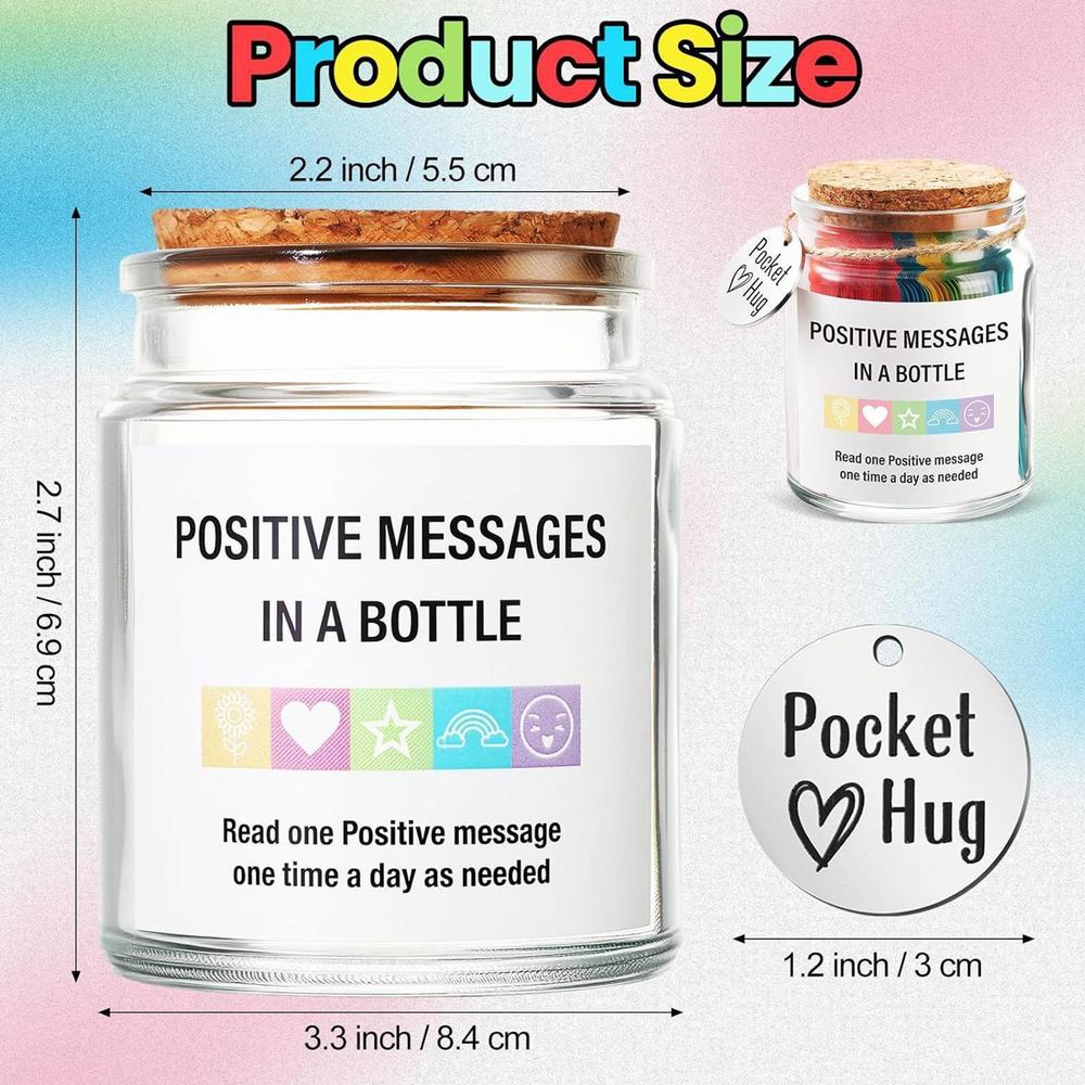 Positive Affirmation Bottle Inspiration Messages Jar Mini Emotional Jar With Positive Messages Daily Affirmation Quotes