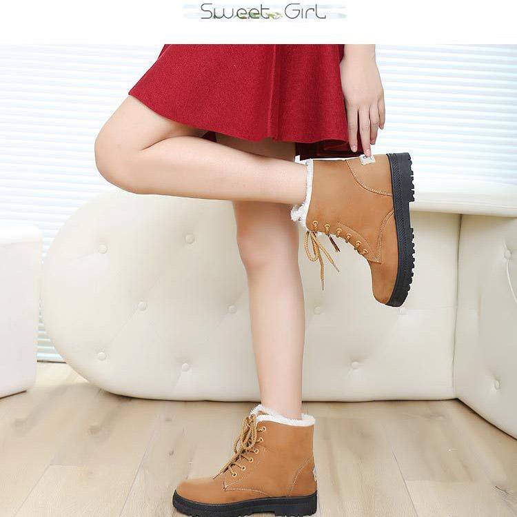 Γυναικείες μπότες χιονιού Χειμερινά παπούτσια Ζεστή μεσαία σόλα Γυναικείες βαμβακερές μπότες 35-44