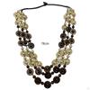 Bohemian Necklace Jewelry Costume Wood Bead for Women Lady Birthday