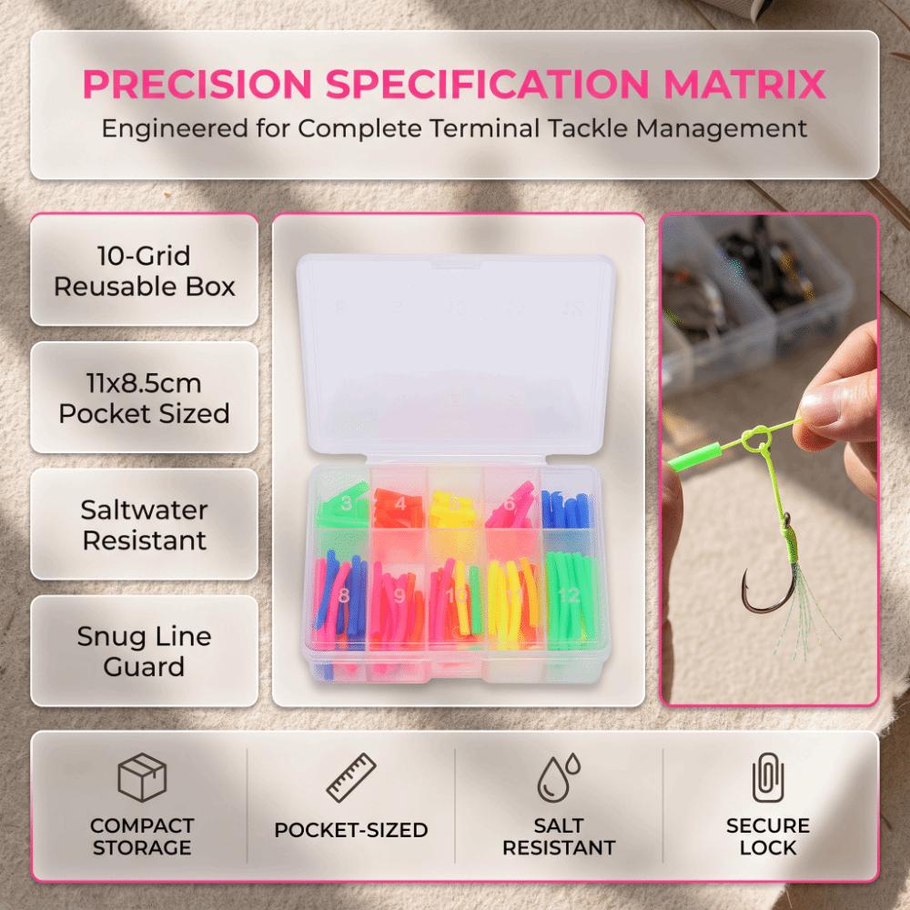 4 Boxes Reusable Heat Shrink Tubing Kit PVC Fishing Shrink Wrap Tube For Fishing