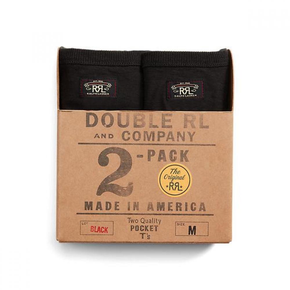 Rrl GarmenT Dye PockeT T shirT Two Pack  mnrrTsh1n820153001 