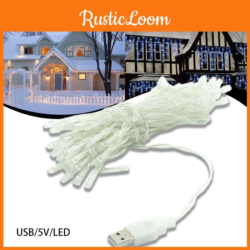 Usb Led String Of Lights With Meteor Shower Effect For Christmas And Holiday Decor