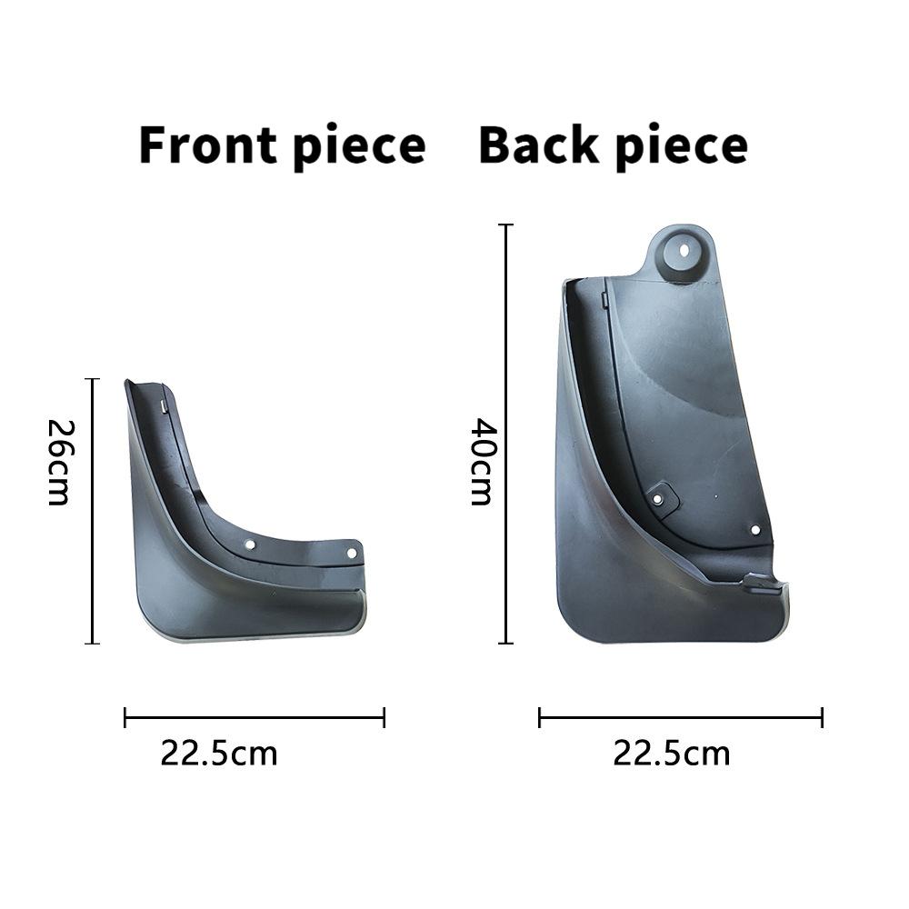 Soft Mud Flaps For Tesla Model Y 2019-2024 Accessories TPE Mudguards Original Design Fender Anti-Snow Anti-Sand Guard Protector