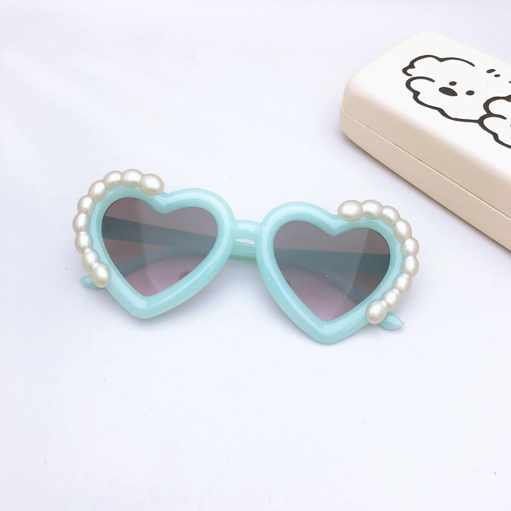 Children'S Sunglasses Cute Boys And Girls Sunglasses Kindergarten Peach Heart Sunshade Glasses Photo Decorative Glasses
