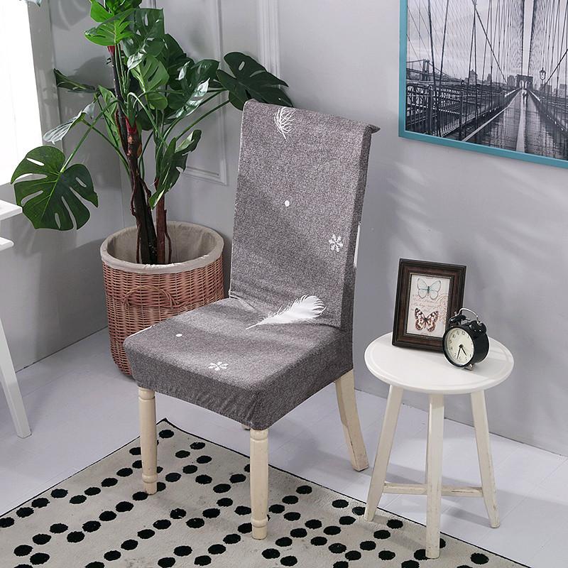 Big Elastic Dinner Chair Cover Stretch Printed Seat Chair Covers Slipcovers For Home Party Dining Room Office El Banquet 1Pc