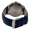 Swiss Alpine Military Orologio da uomo Skymaster Cronografo Cinturino in Pelle Quadrante Blu Quarzo 7084.9535 100M