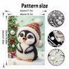 Frameless Pearl Painting Kit Cute Penguin Aesthetic Wall Art DIY Sparkling Bead Canvas Room Decor Creative Craft