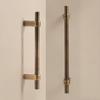 Dooroom Solid Brushed Brass Furniture Handles Modern Industrial Style Cupboard Wardrobe Dresser Shoe Drawer Cabinet Knobs