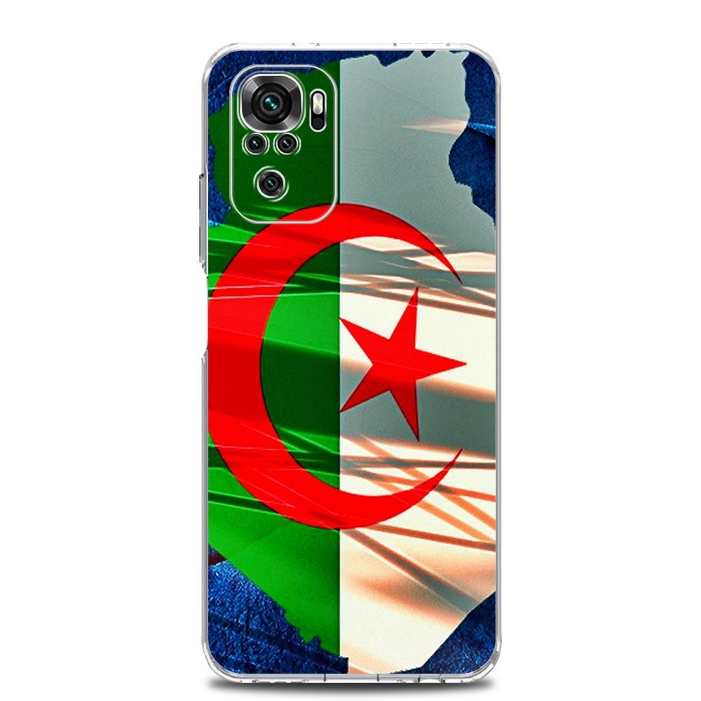Algerien Flagge Telefon Fall Für Xiaomi Redmi Hinweis 13 12 5G 9S 9 8 10 11 Pro Plus 4G 9T 13C 12C10C 9C 9A 7 Pro Klar Abdeckung