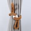 Set Of 4 Handwoven Cotton Rope Curtain Holdbacks With Simple Modern Curtain Ties For Living Room Or Bedroom Use