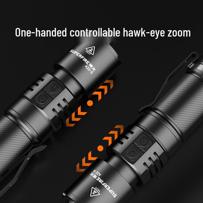 SupFire A22-S High-Intensity Rechargeable Flashlight