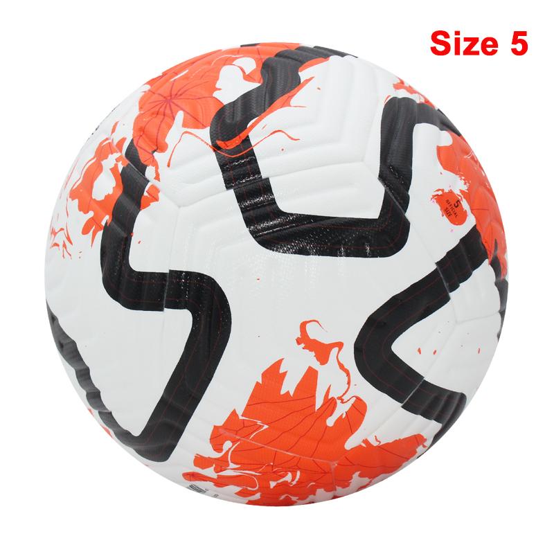 Palloni da calcio di alta qualità, misura ufficiale 4/5, materiale PU, senza cuciture, per partite all'aperto, allenamento di calcio, pallone da calcio