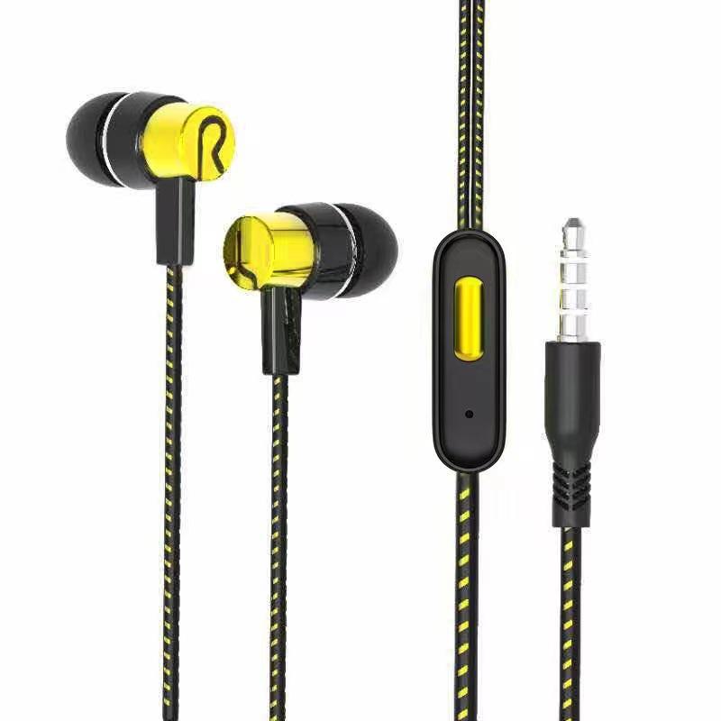 3,5-mm kabelgebundene In-Ear-Sport-Ohrhörer mit starkem Bass für Spiele