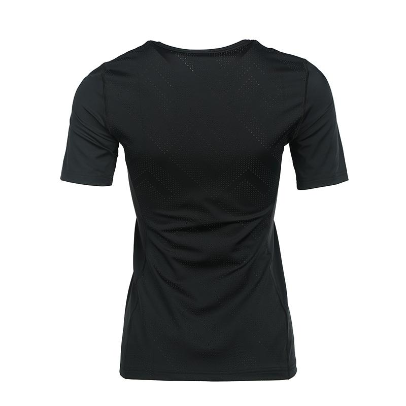 Versace Solid Color Letter Logo Slim Fit Short Sleeve T-Shirt Women tops Black 1006534-1A023-221B000