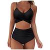 Women's Summer Sexy Solid Color Split Two-Piece  Bikini Swimsuit