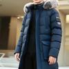 PLAYBOY Men's Mid-Length Hooded Winter Puffer Jacket