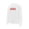 Adidas Crew Neck Pullover Comfortable Long Sleeve Sweatshirt Men Sweatshirt White KA1499