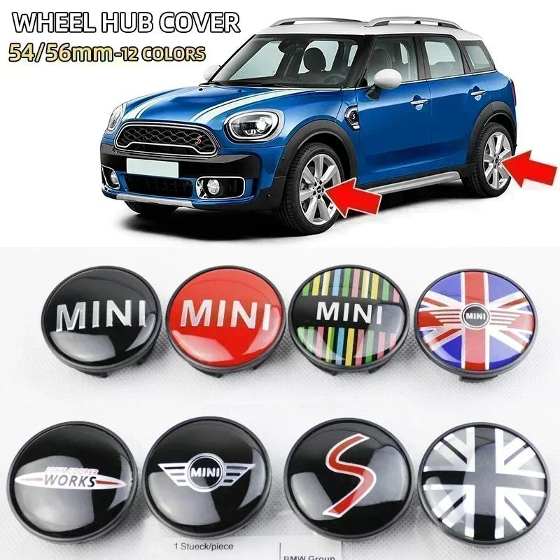 4 PZ 54mm 56mm Tappi Centrali Ruota Auto Copriruota Emblema Badge Per BMW Mini Cooper One JCW R56 R50 R53 R55 R57 R60 F54 F55 dymfu11