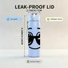 1PC Cool Sunglasses Smiley 750ml Color Plastic Sports Water Bottle Leakproof Flip Straw Lid Suitable for Sports Office Home Use