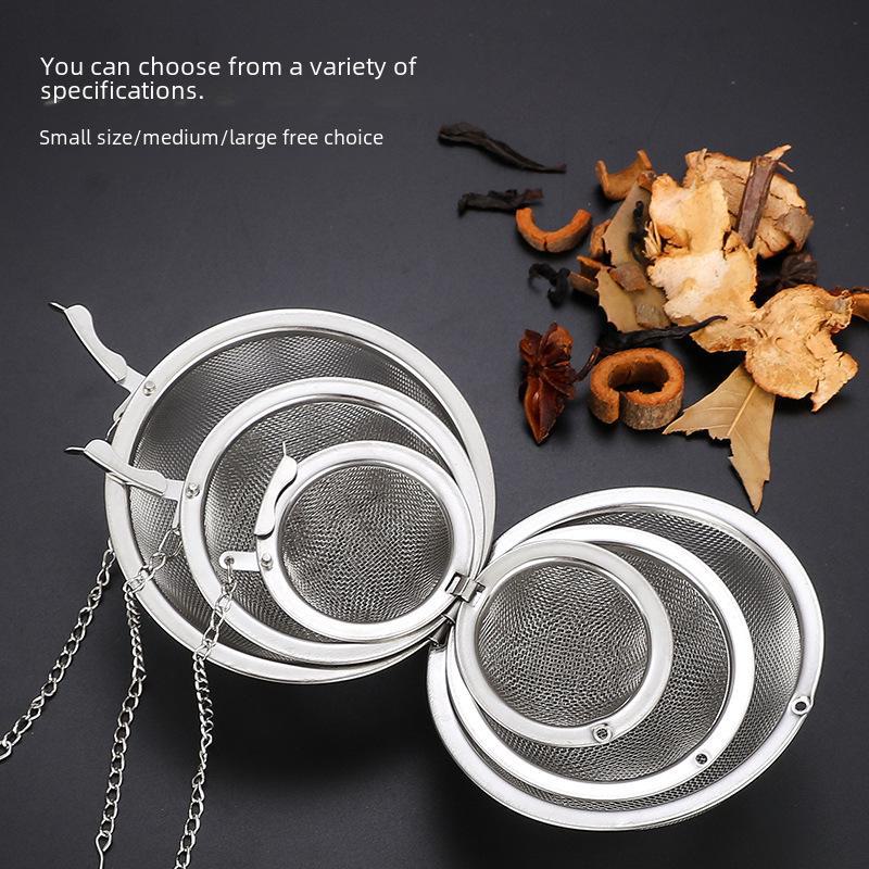 Boule d'assaisonnement et d'infusion de thé en acier inoxydable 304 pour soupes et ragoûts