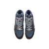 Li Ning 937 Textile, Leather Abrasion Resistant, Lightweight, And Breathable High top Skateboard Shoes Men's Black Blue AZGS043-3